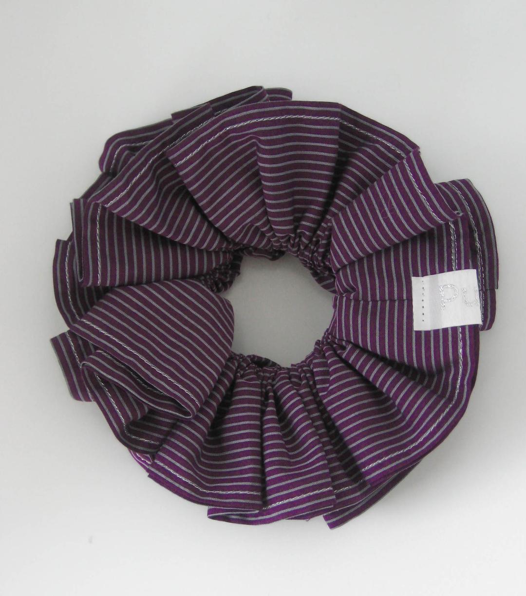 FLAT BAGEL SCRUNCHES (SHADOW PLUM)