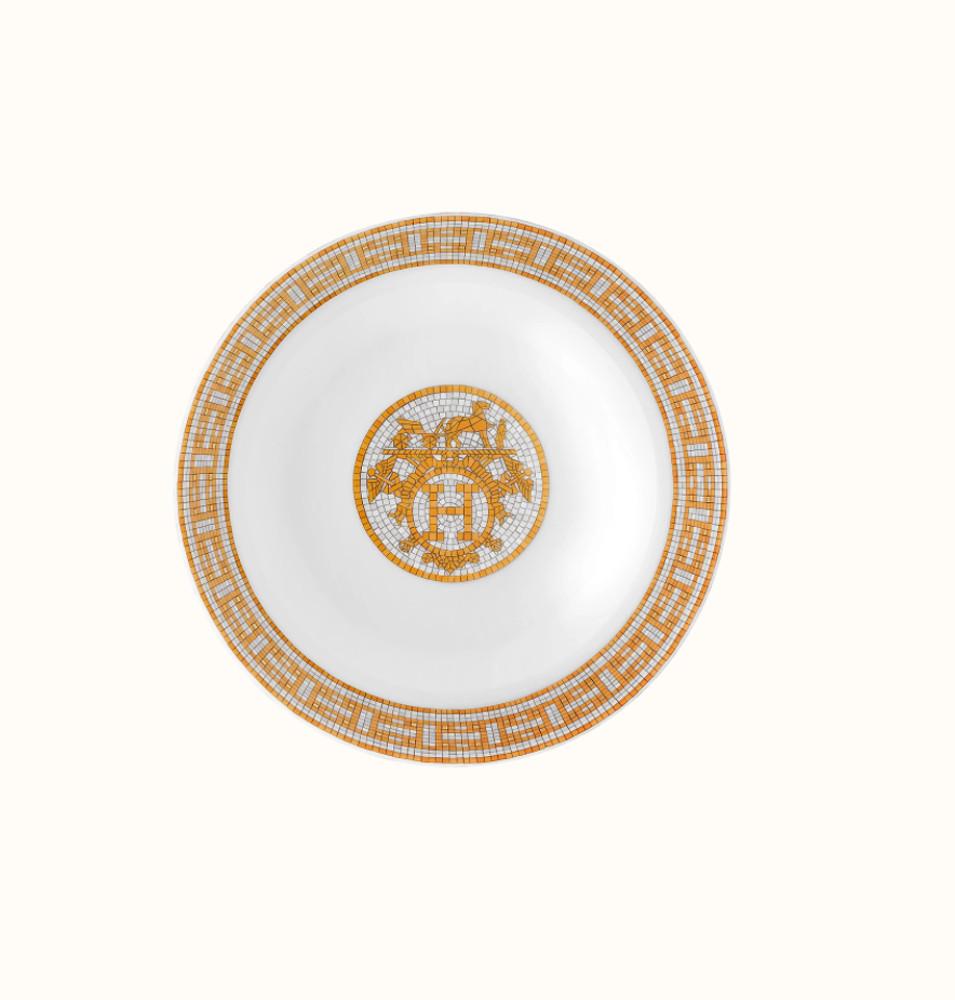 에르메스 모자이크 오24 골드 씨리얼볼 / HERMES tableware Mosaique au 24 gold calotte (cereal bowl)