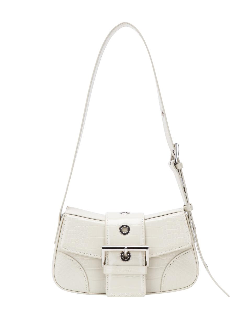 MOTOR BAG_CROC IVORY