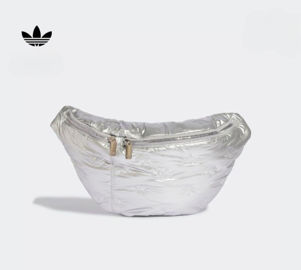 아디다스 퍼피 새틴 오버사이즈 웨이스트백 힙색 IL5013