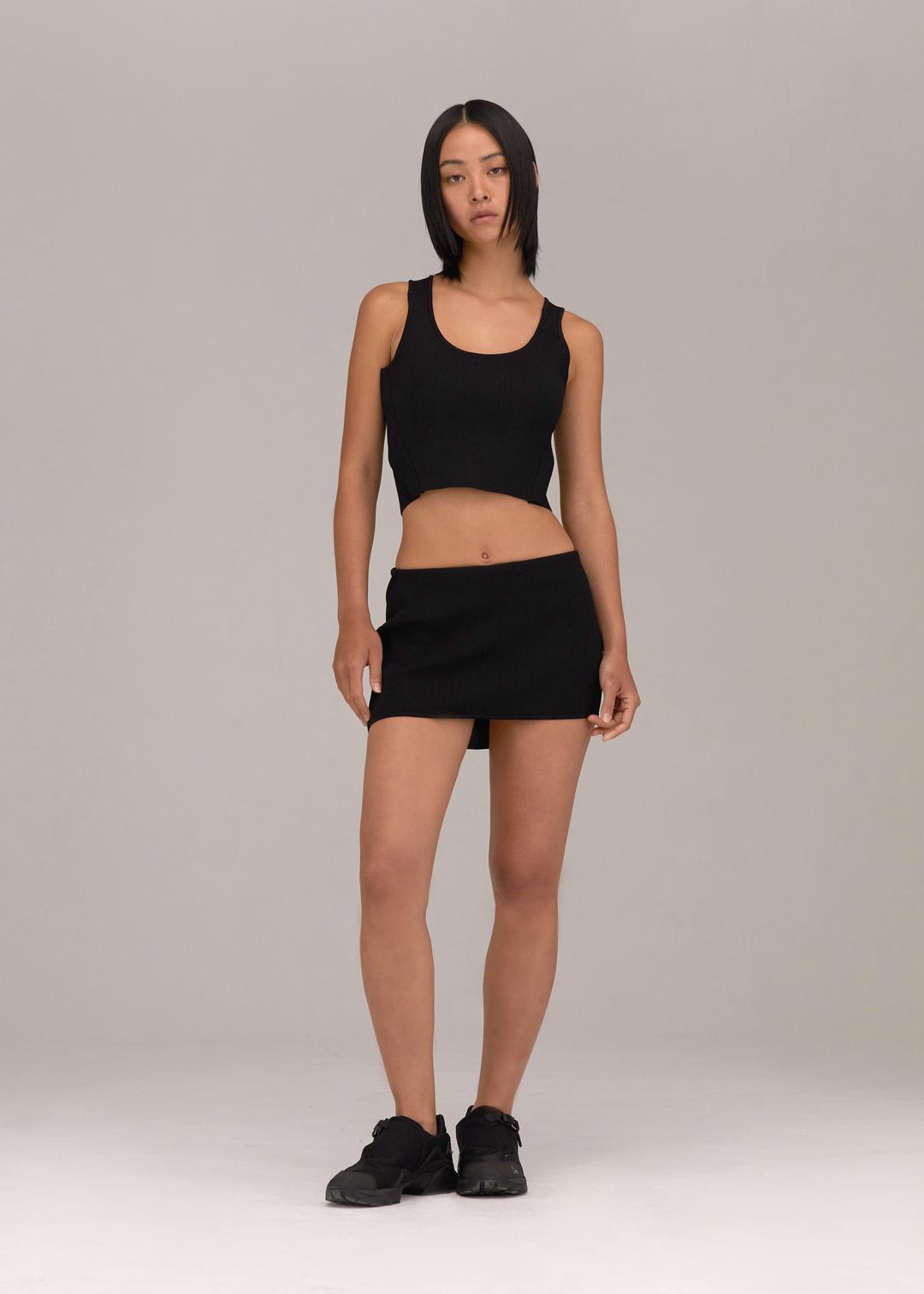 Knit Top and Mini Skirt Set