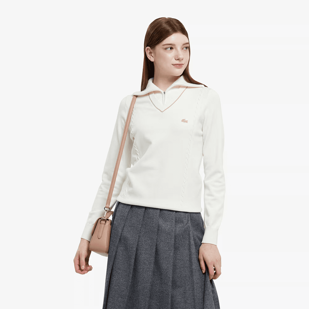 반집업 윙카라 스웨터