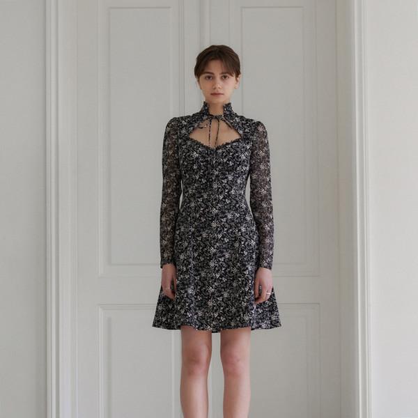 Floral Cut-out Mini Dress