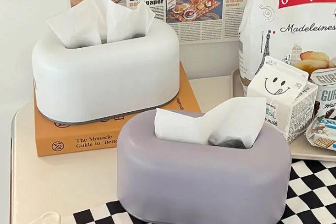 캡슐 감성라운드 휴지케이스 사각 티슈케이스 테이블 책상 감성 인테리어소품 3colors