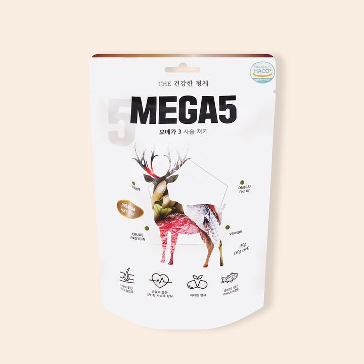 THE 건강한 형제 MEGA5 오메가3 사슴져키 150g