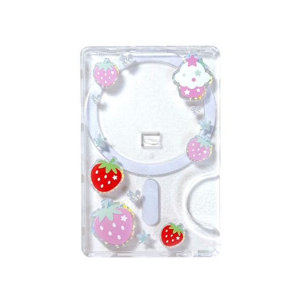 베리 컵케이크 맥세이프 투명 카드 지갑