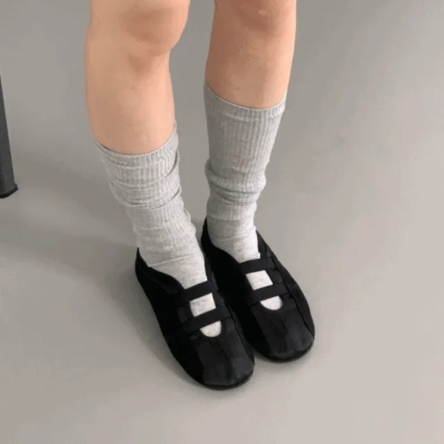 가든슈즈 블랙,레드/ 230-250 [발레코어/신발/슈즈/미니멀]