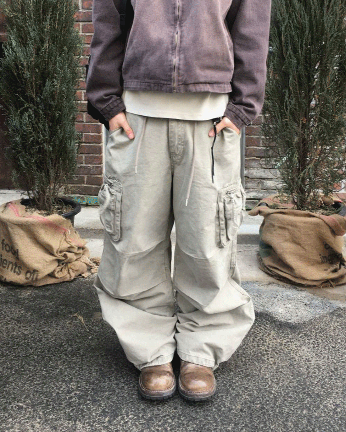 하든 샌드 멀티 카고 팬츠 3C