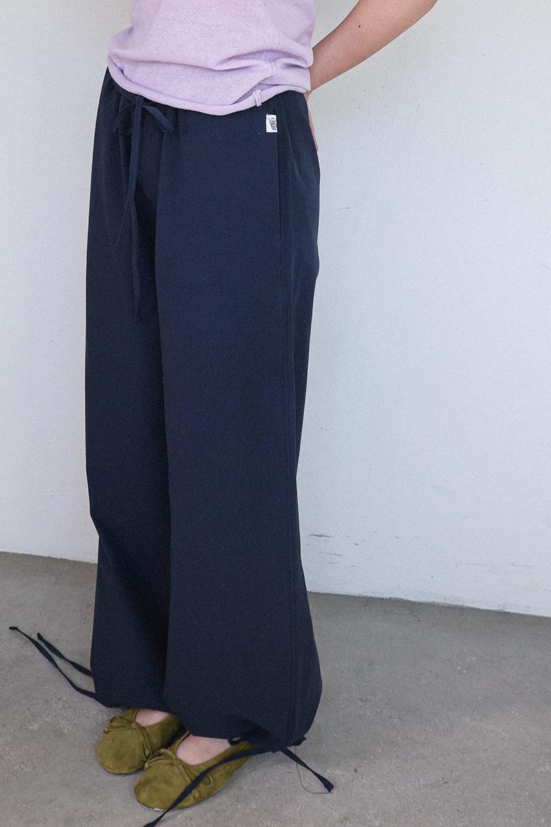 Relaxed fit two-way pants_Navy