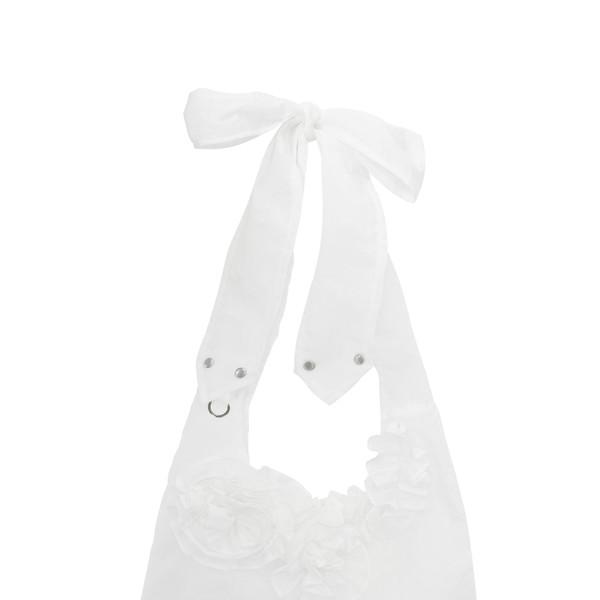 [45% OFF] NYLON FLOWER HOBO CROSS BAG (WHITE)