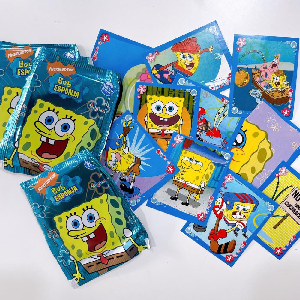 빈티지 스펀지밥 랜덤 스티커팩 블루 메리모어
