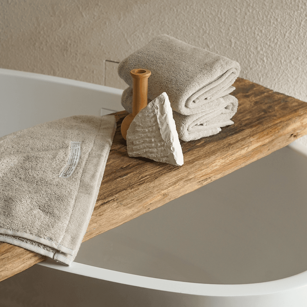 [천연 염색] 네추럴 테라피스트 타월 Sandy Beach 3P / 200g, 40수, 호텔 수건