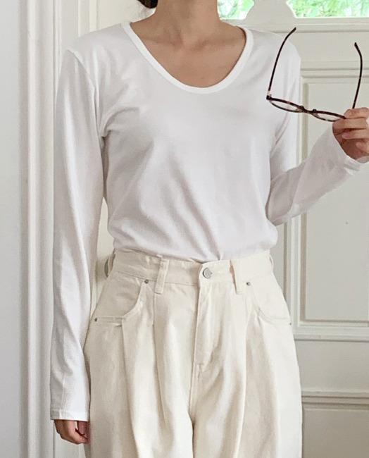 [🍂가을신상/베이직] 모달 라운드 티셔츠 (3colors)