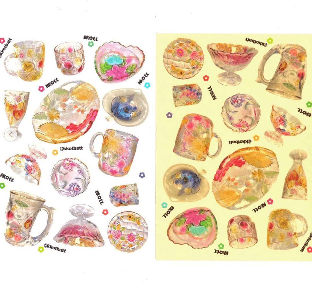 (KKOTBATT) Color Glass Sticker