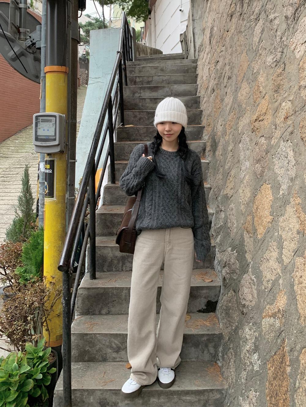 모먼트 기모 팬츠