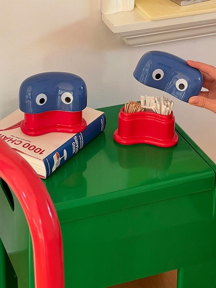 치실 면봉 이쑤시개 분리형 다용도 케이스 오브제