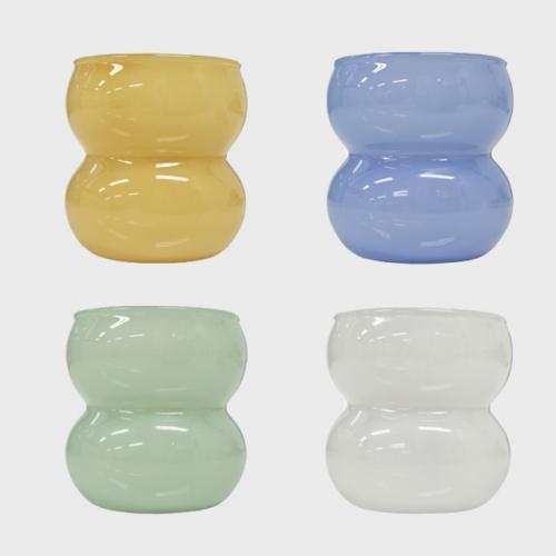 뉴티지 소주잔 4p세트 밀크글라스