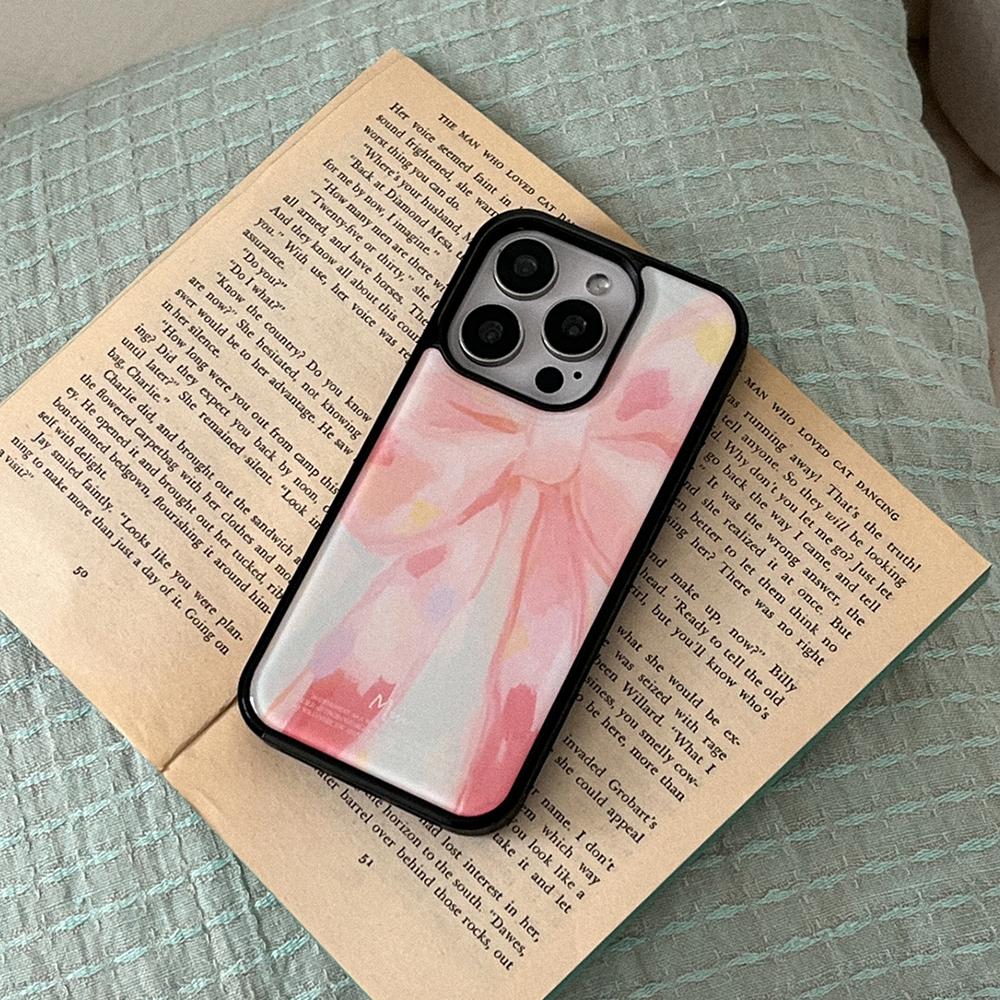 메이드모먼 vintage pink beige 아이폰 16 pro 에폭시 범퍼 케이스