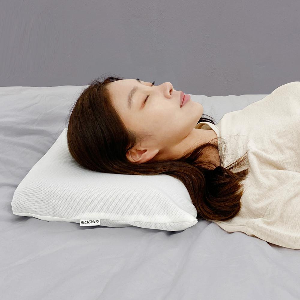 바디연구소 스르륵베개 숙면 인생베개 일년내내 뽀송뽀송 낮은 빨아쓰는