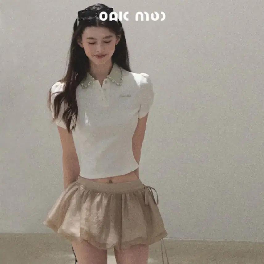 OAKMOO 티셔츠 카라넥 슬림핏 반팔 티셔츠 카라티