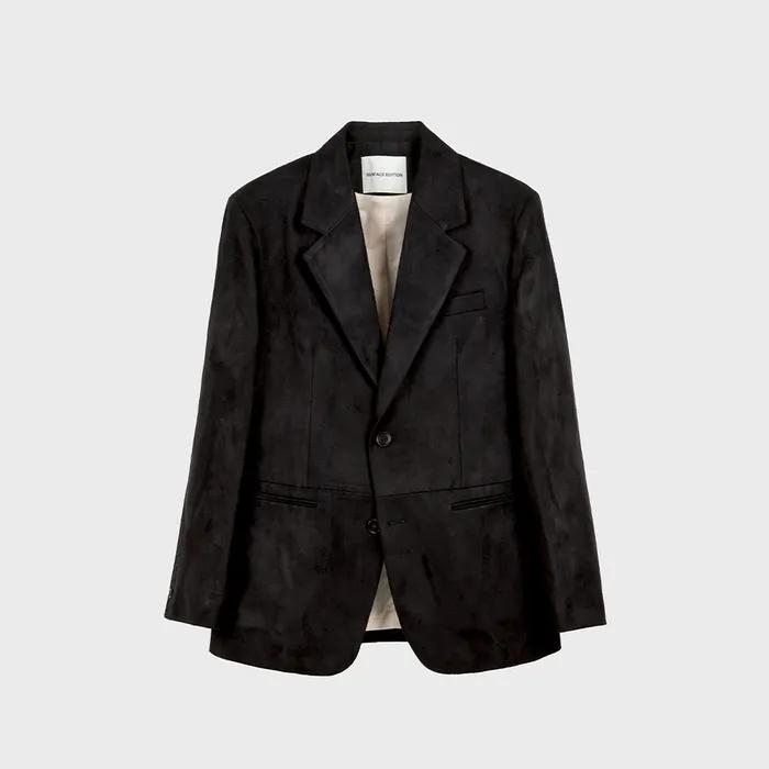 FAUX SUEDE BLAZER