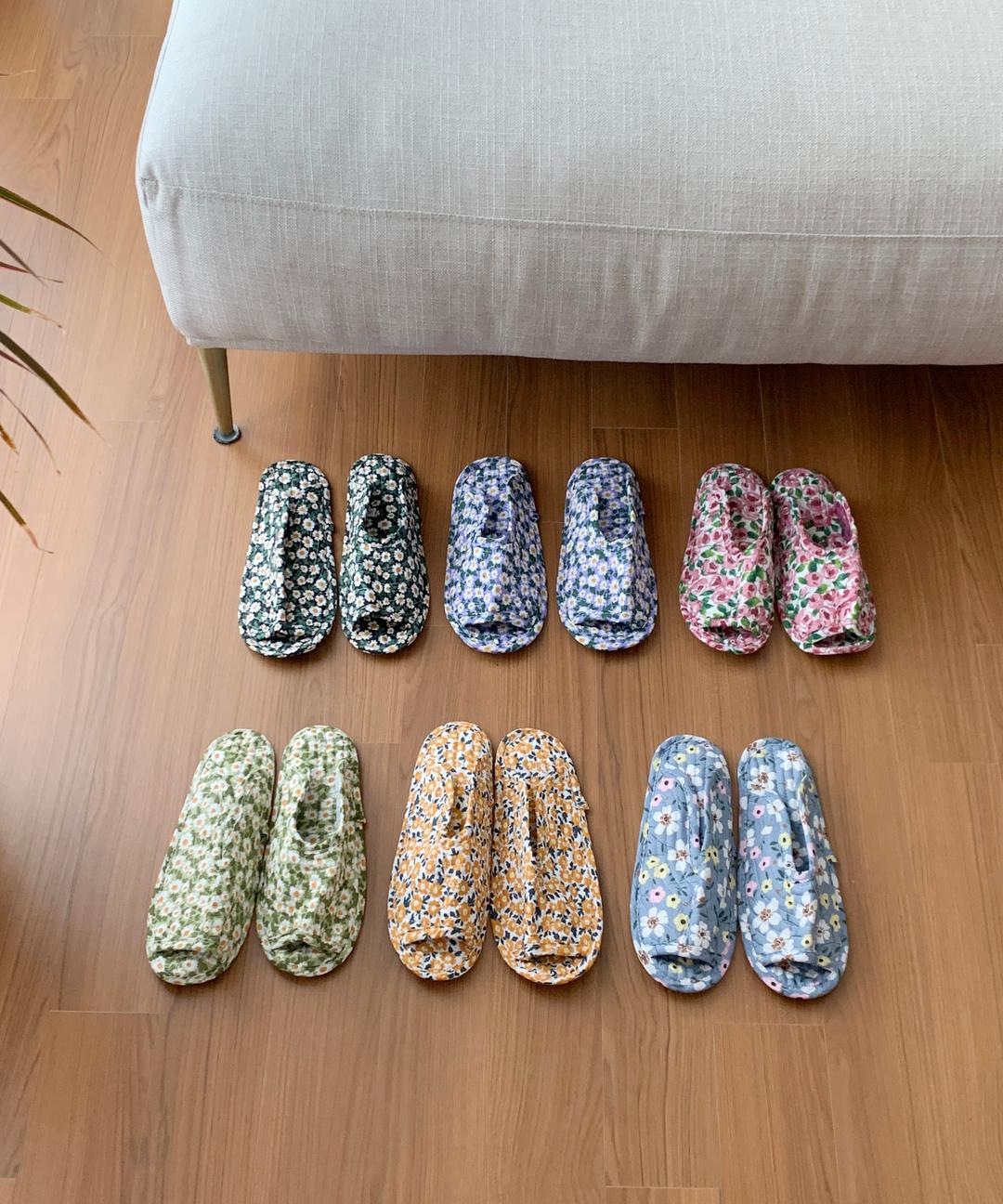 [피클샵] 플라워 홈 슬리퍼 거실화 (10color)