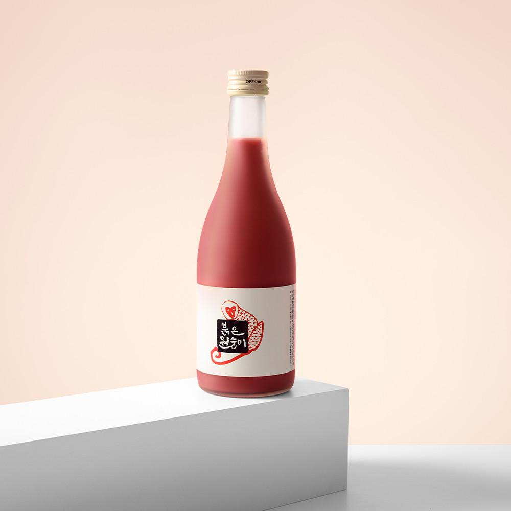 [ 붉은원숭이 ] 375ml / 10.8도 / 살균 탁주 / 홍국 쌀 빨간 술 막걸리 [원산지:국산]