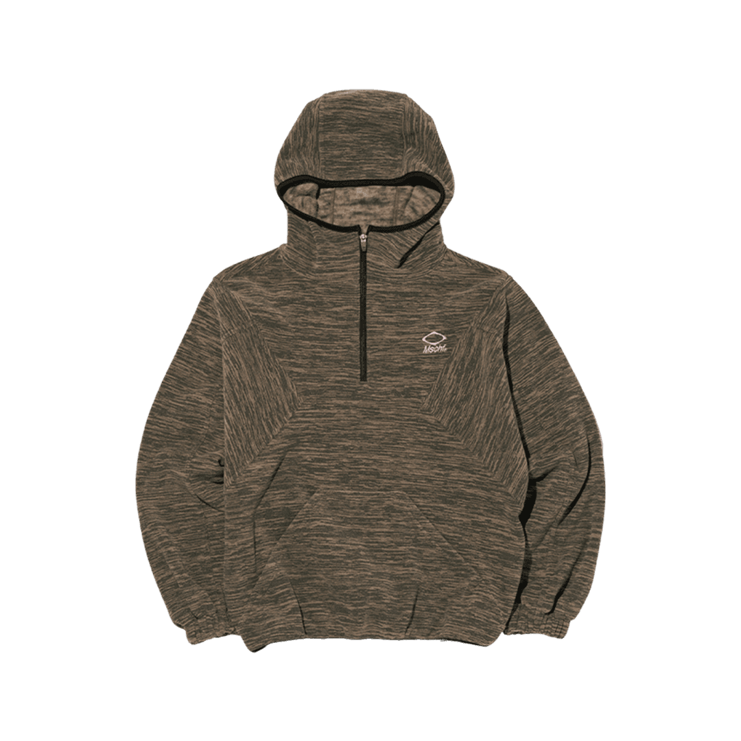 (W) Mischief Color Blocked Fleece Anorak Khaki