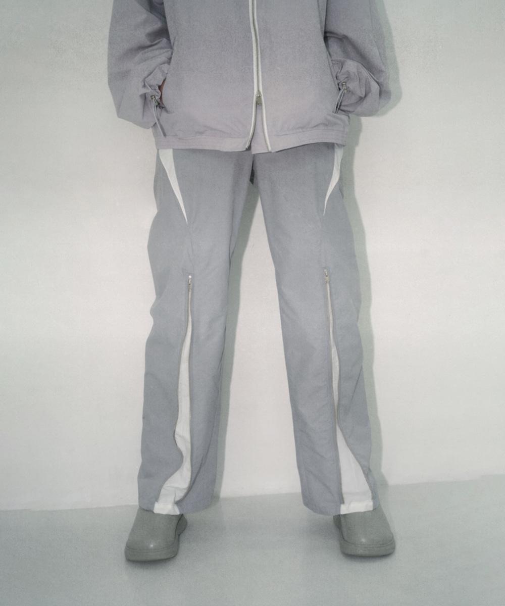 Zipper incision nylon pants