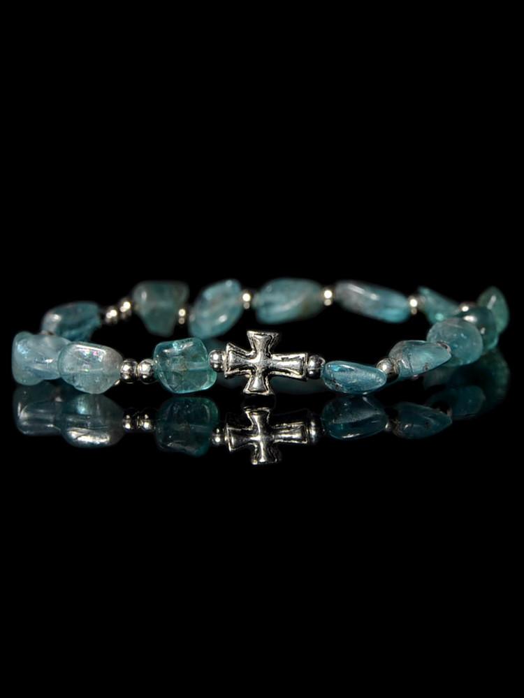 묵주팔찌 원석팔찌 성취의욕의 아파타이트 묵주팔찌