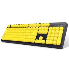 마이크로닉스 큰글씨 한글 유선키보드 + 키스킨 세트