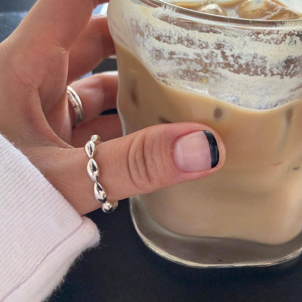 4mm 비엔나반지 실버925 은볼 실버볼 도톰 볼드 엄지 검지 여자은반지 엥게이지링