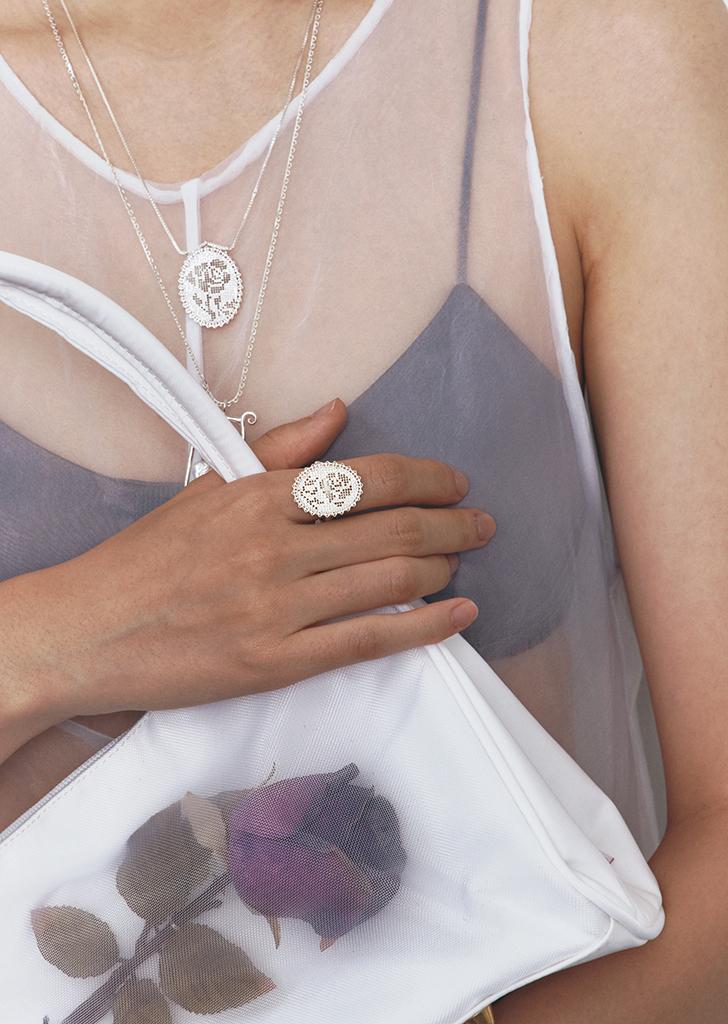 crochet rose ring