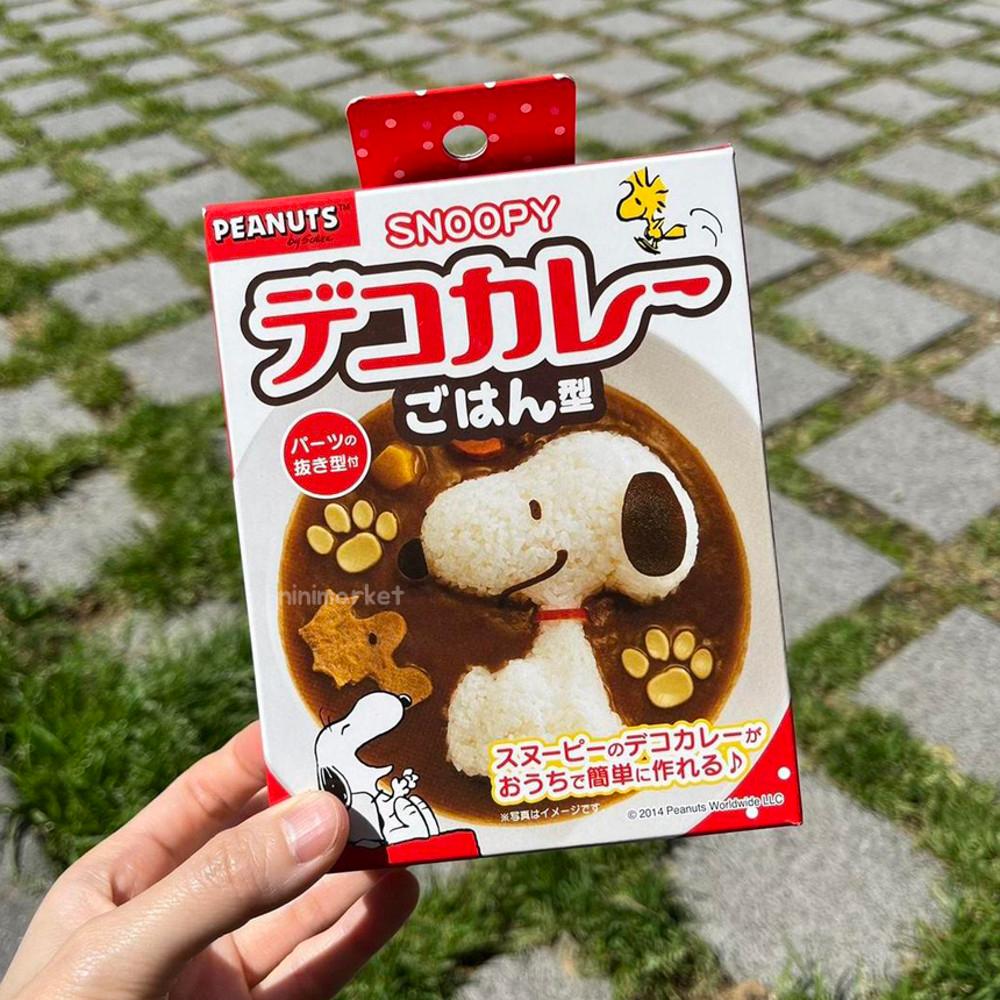 일본 수입 스누피 카레 밥틀 커터세트 / 데코 카레 도시락 꾸미기