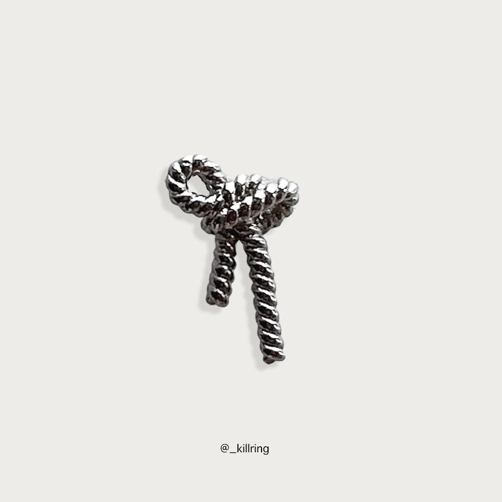 실버 엔틱 로프 피어싱