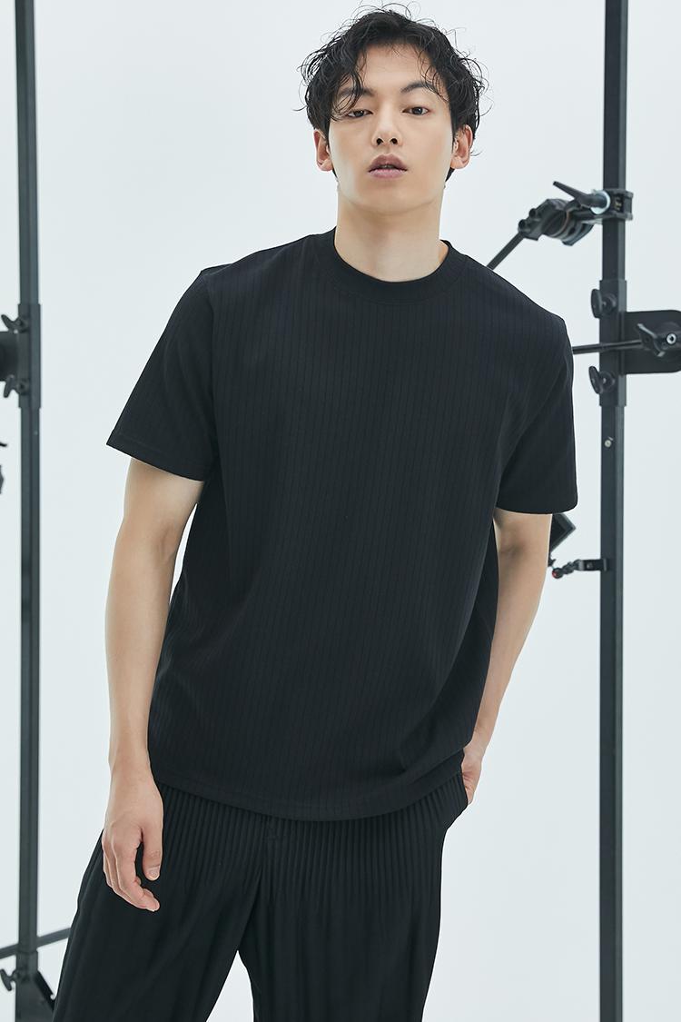 102 STRIPE T-SHIRT(BLACK)