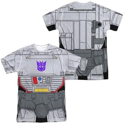 Transformers Megatron Front-Back Print Adult Sublimated Costume T-Shirt, Large
