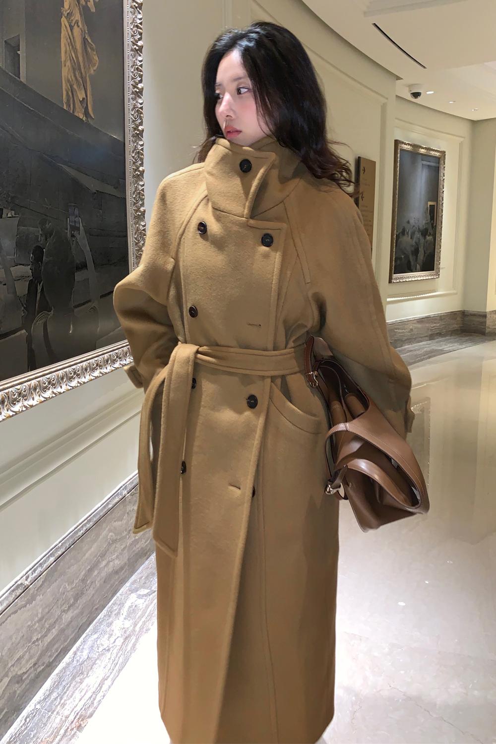 [2차 : 12/12 예약배송] Cashmere Halfneck Oversized Long Coat_Camel