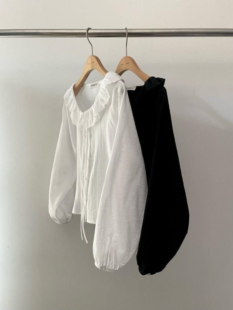 amiment 아미먼트 아코디언 블라우스 (2color)