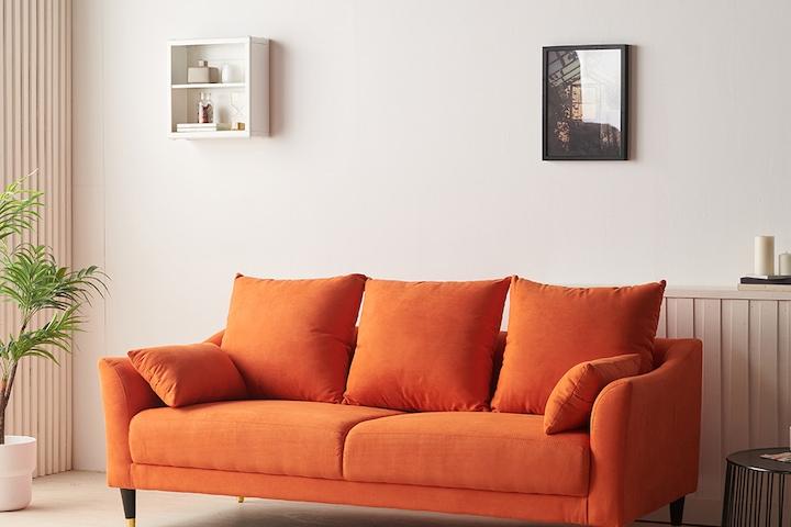 물망초 3인용 아쿠아텍스 패브릭소파 8colors