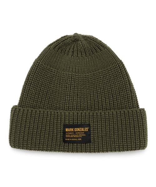 Knit cuff beanie - KHAKI