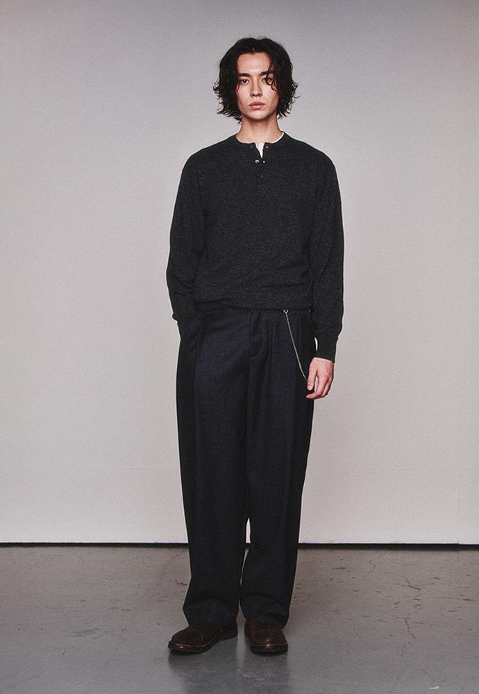 Henley Sweater_Charcoal