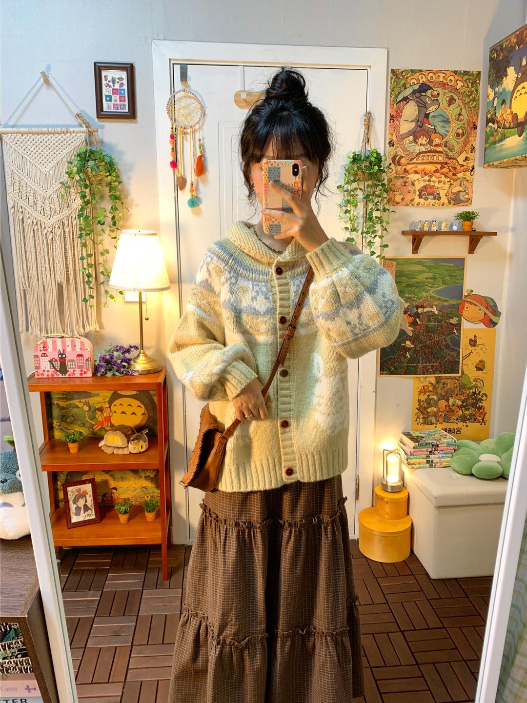 마지 Rabbit cape knit cd ( 2 color )