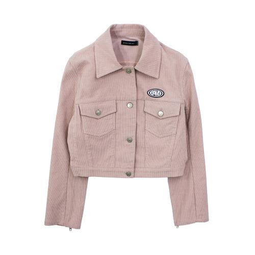 BE QUIET MY DOORKNOB 트러커 자켓 (핑크)