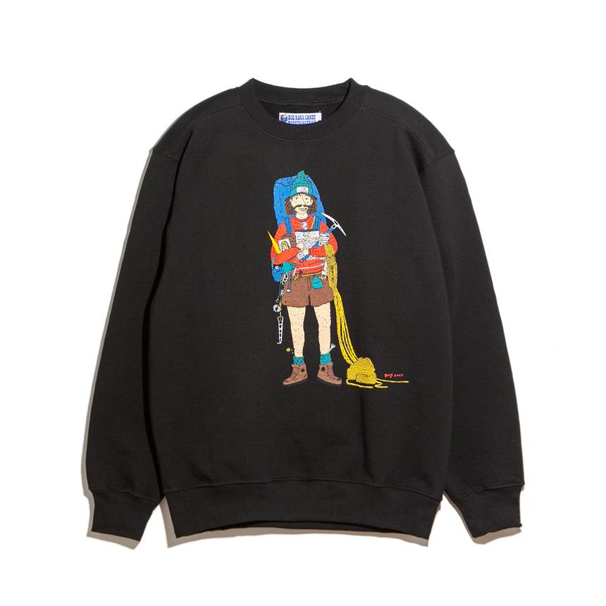 Wall Rat Sweat Shirt - Black Licorice