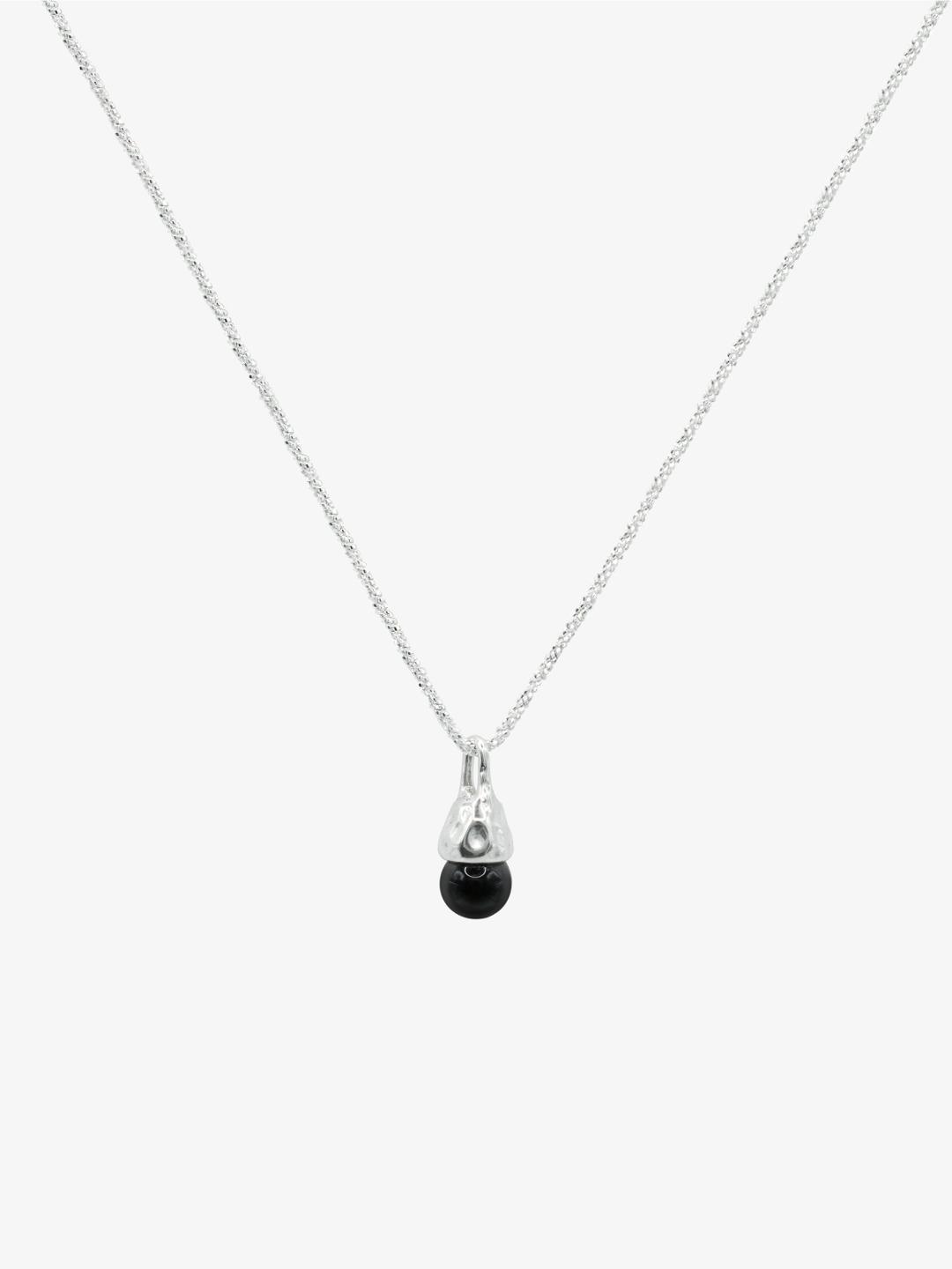 Onxy Silver Necklace