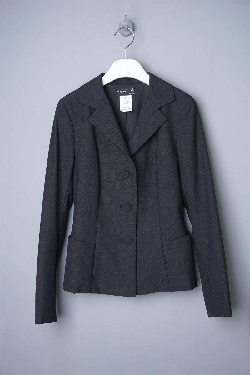 agnes b. wool crop jacket  (made in Japan)