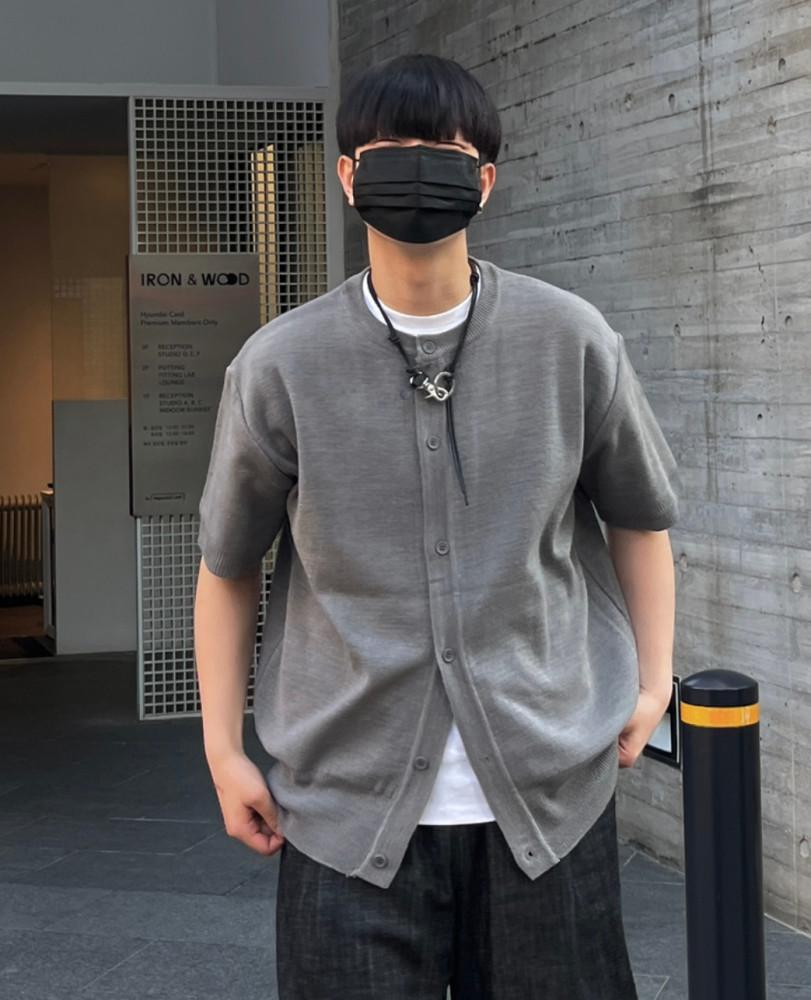 (주문폭주) 랩 오버 반팔 가디건 (2 Color)