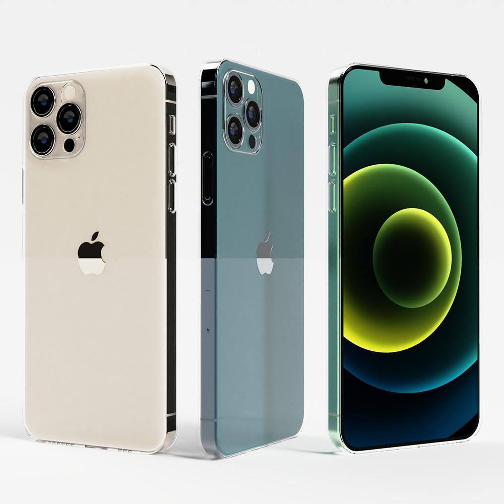 슈퍼쉘 아이폰12/아이폰12프로 슬림 투명 생폰 케이스