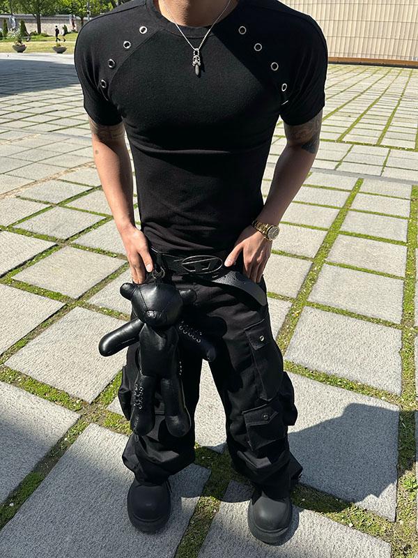 EDMA eyelet muscle fit T-shirt(5월17일 재입고)